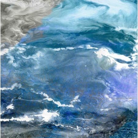 EMPIRE ART DIRECT Frameless Free Floating Tempered Glass Art by EAD Art Coop - Glistening Tide B TMM-150754B-3838